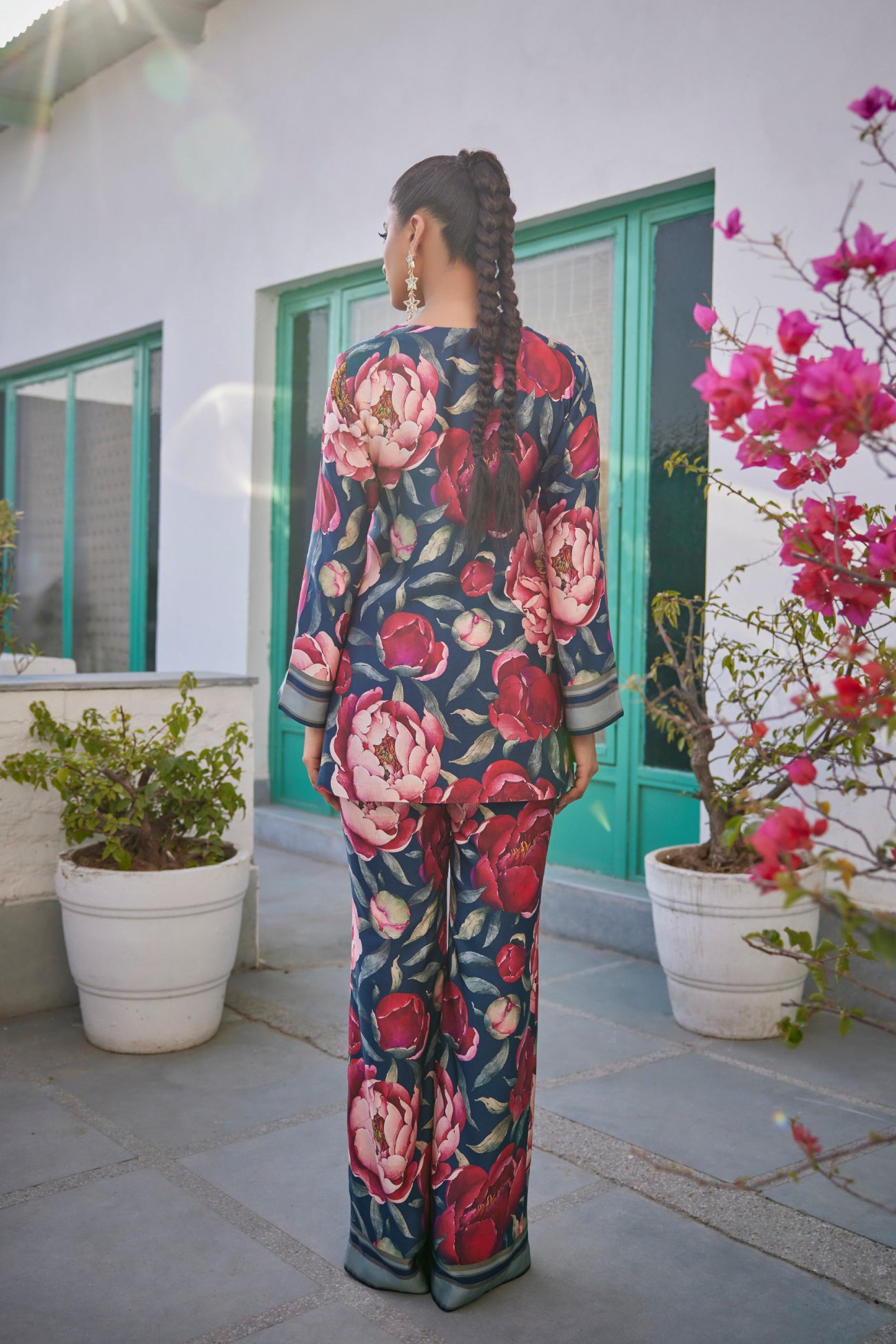 Tunic and Palazzo Set in Black