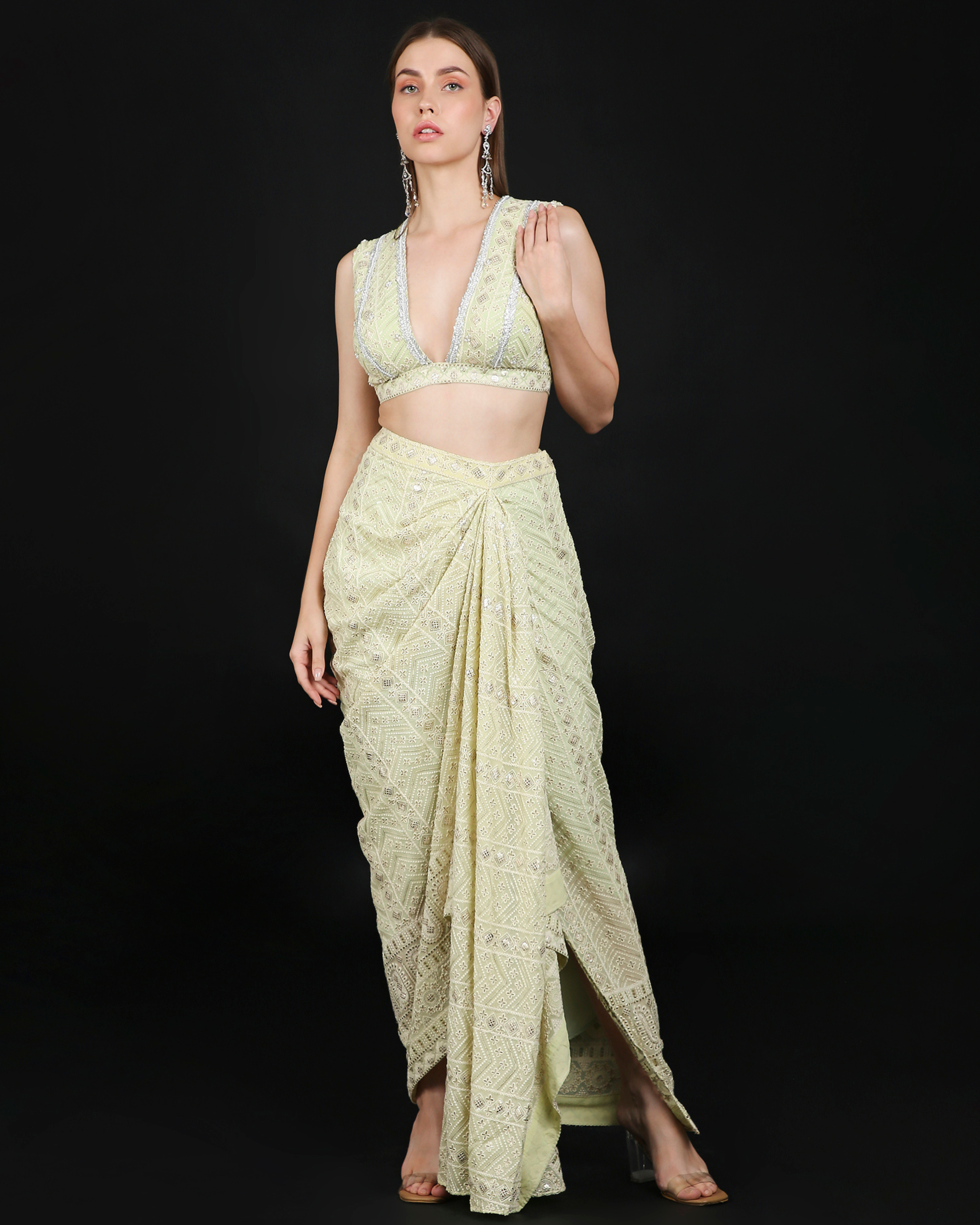 Trina Skirt and Top in Pistachio