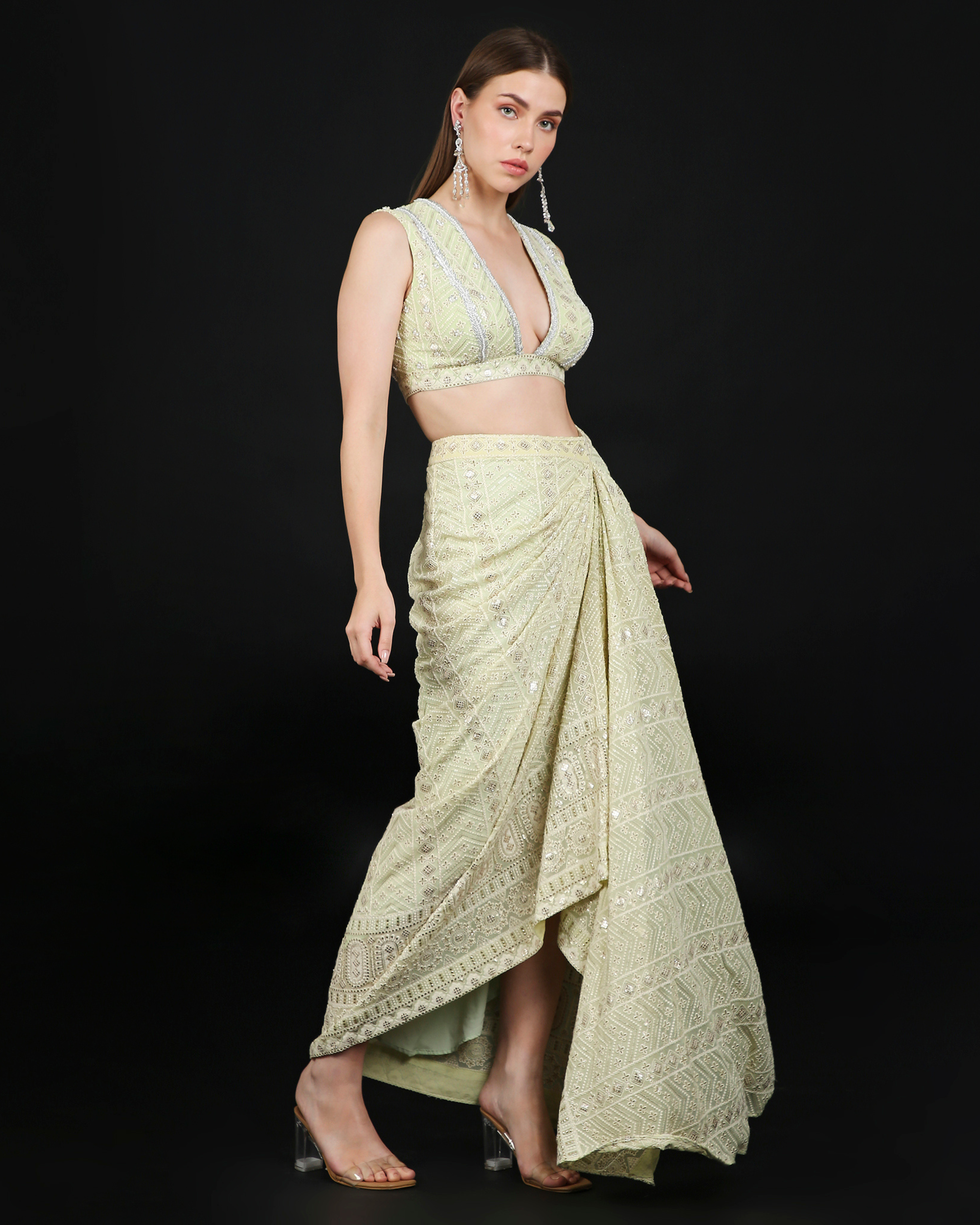 Trina Skirt and Top in Pistachio