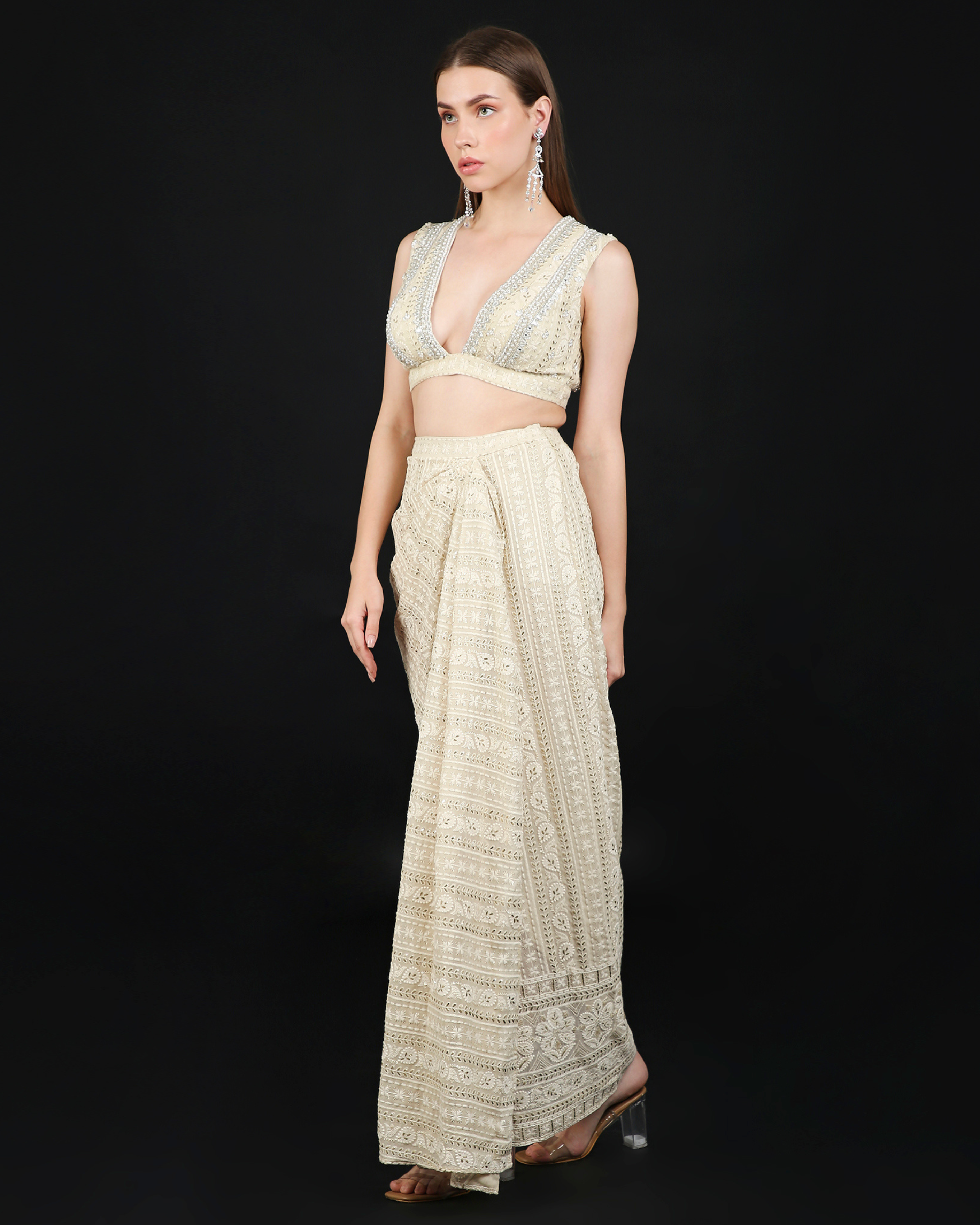 Trina Skirt and Top in Champagne