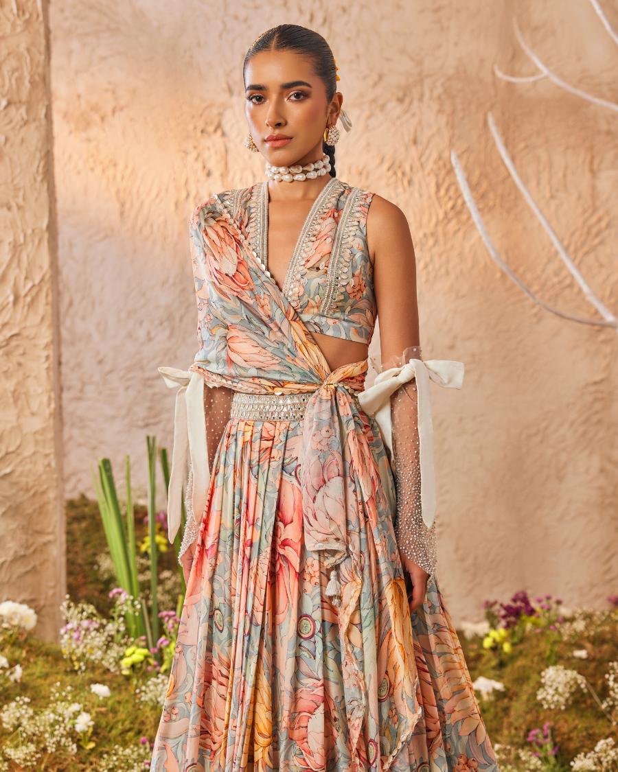 Ava Lehenga Set with Blouse and Dupatta