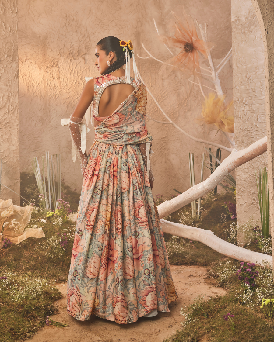 Ava Lehenga Set with Blouse and Dupatta