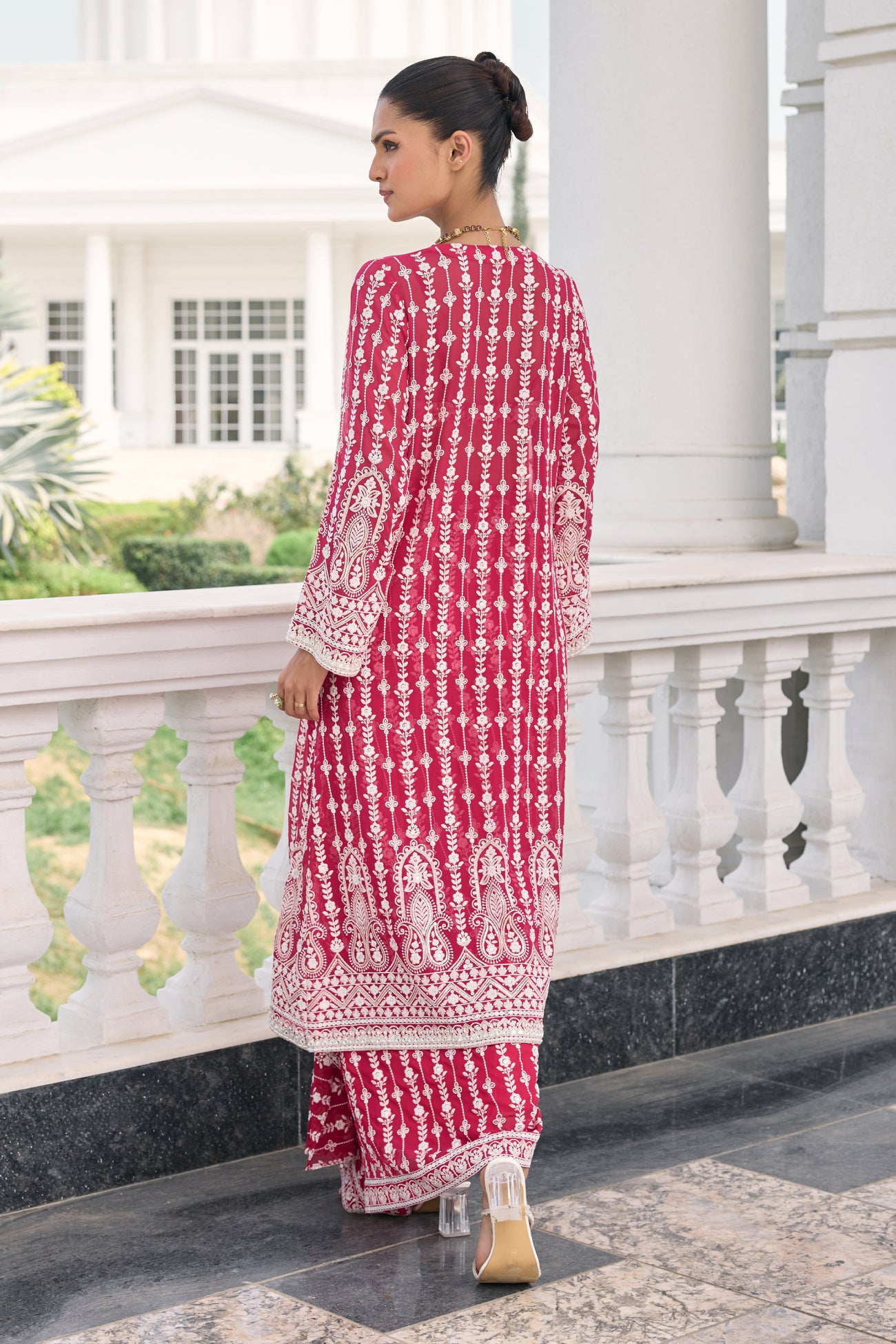 Anais Cape Set in Ruby