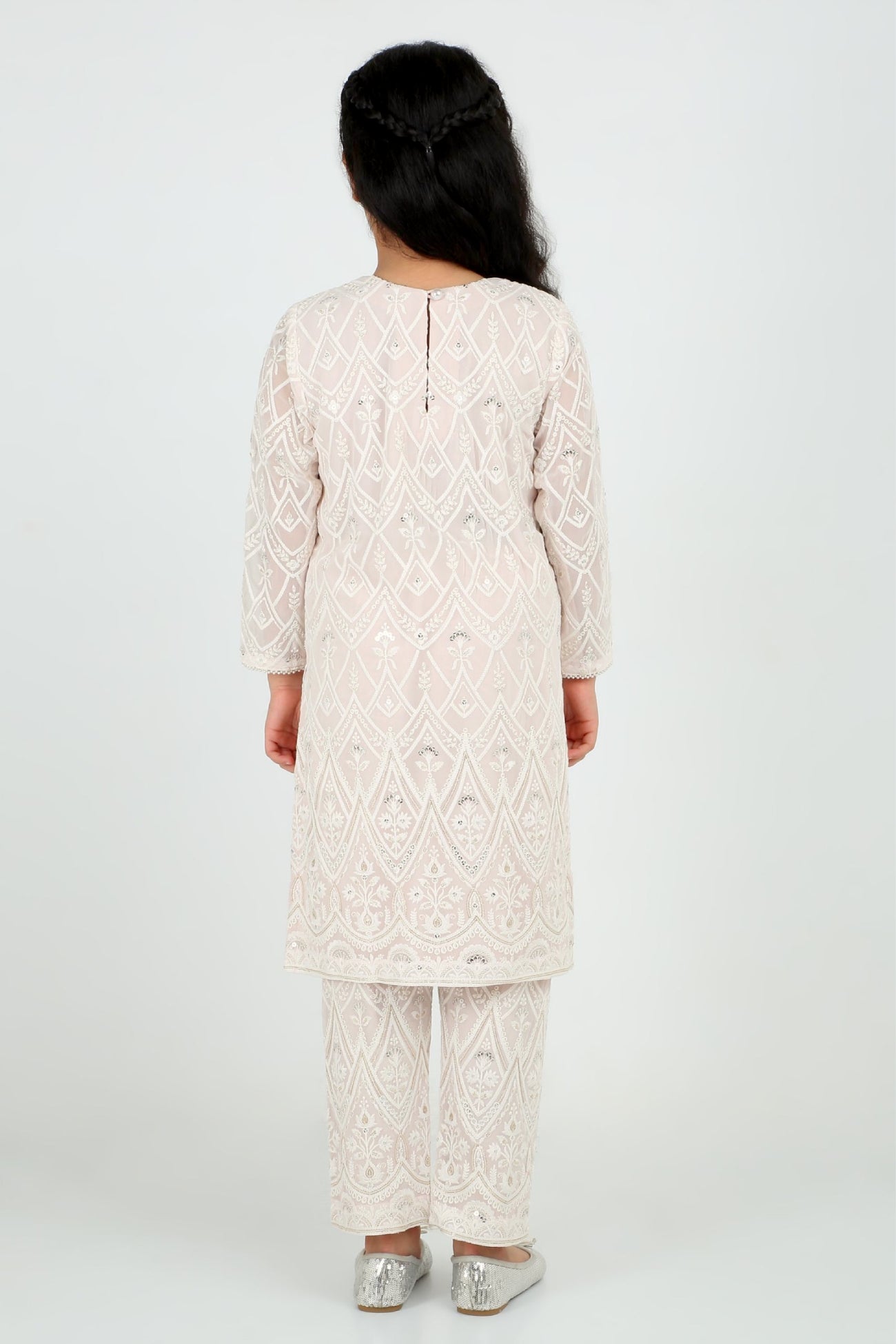 Kiara Slim Tunic Set in Blush