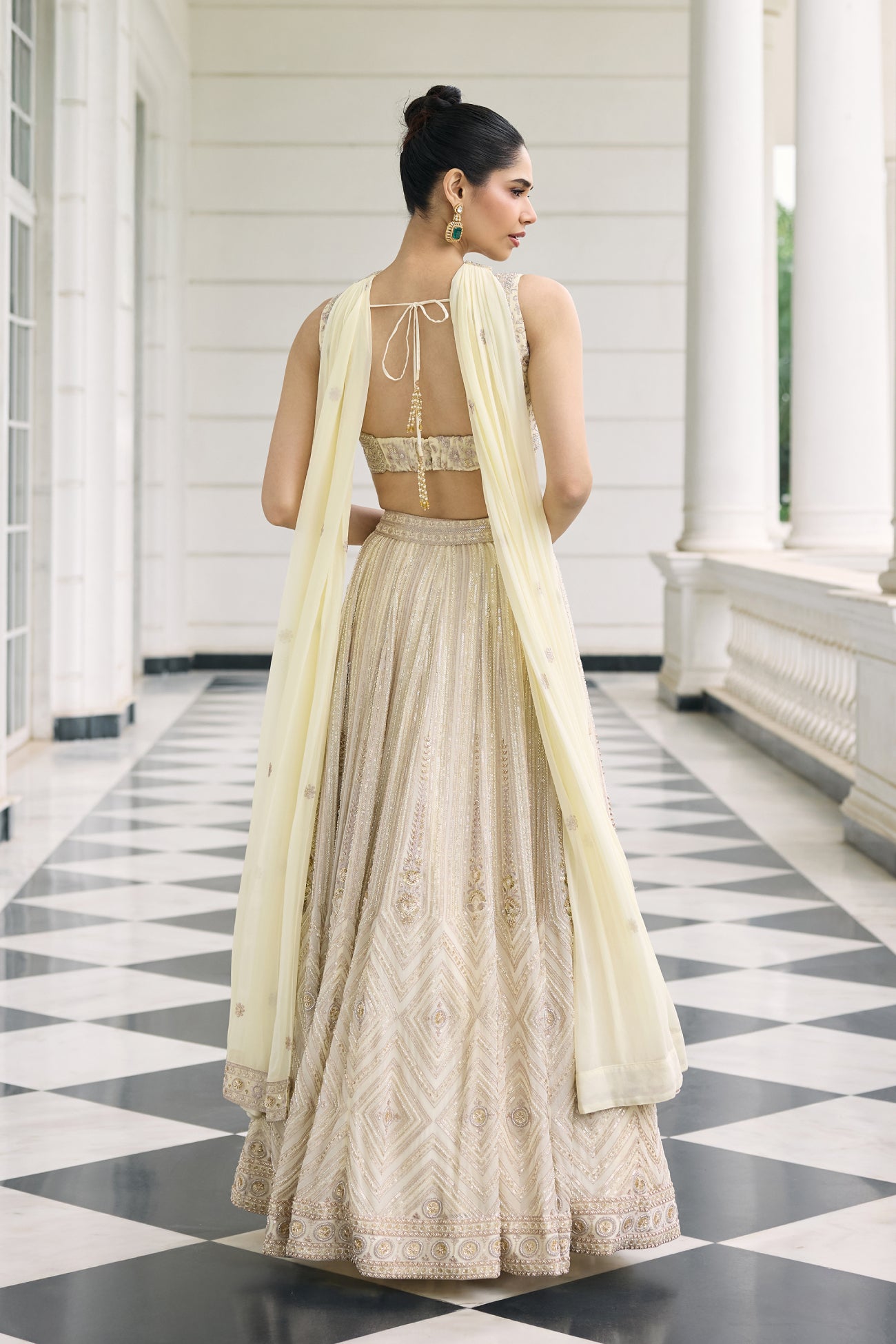 Noor Lehenga Set in Butter Yellow