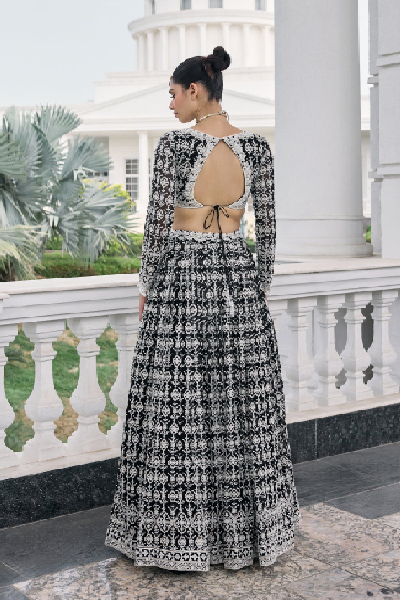 Ziya Lehenga Set in Black
