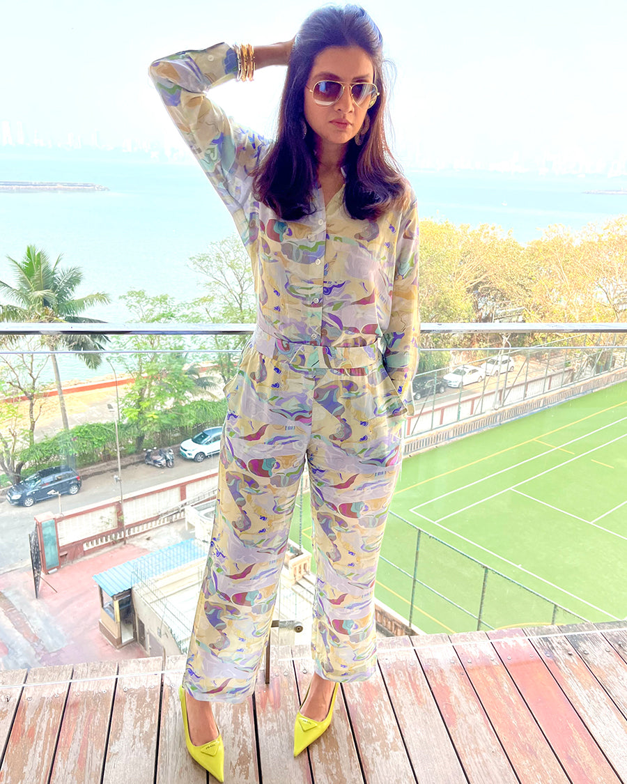 Abstract Coord Set in Pistachio