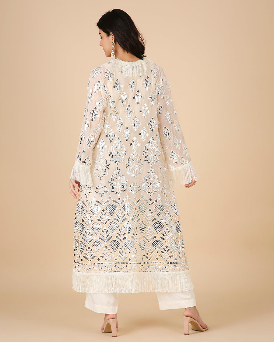 Sheesh Mahal Cape in Beige