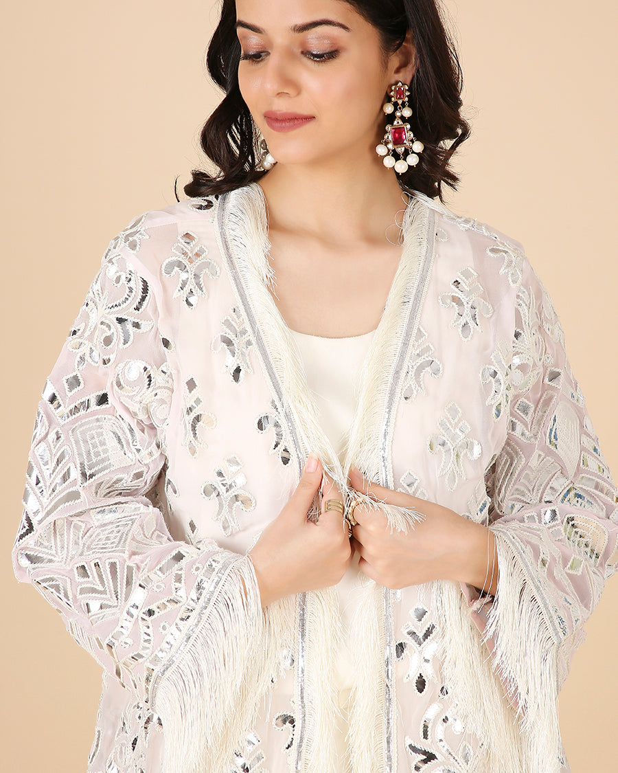 Sheesh Mahal Cape in Blush