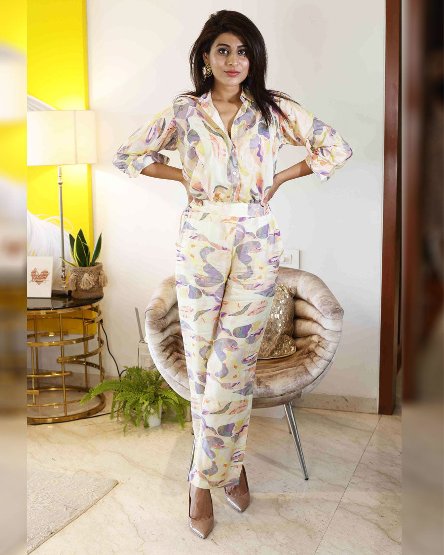 Abstract coord set in Yellow