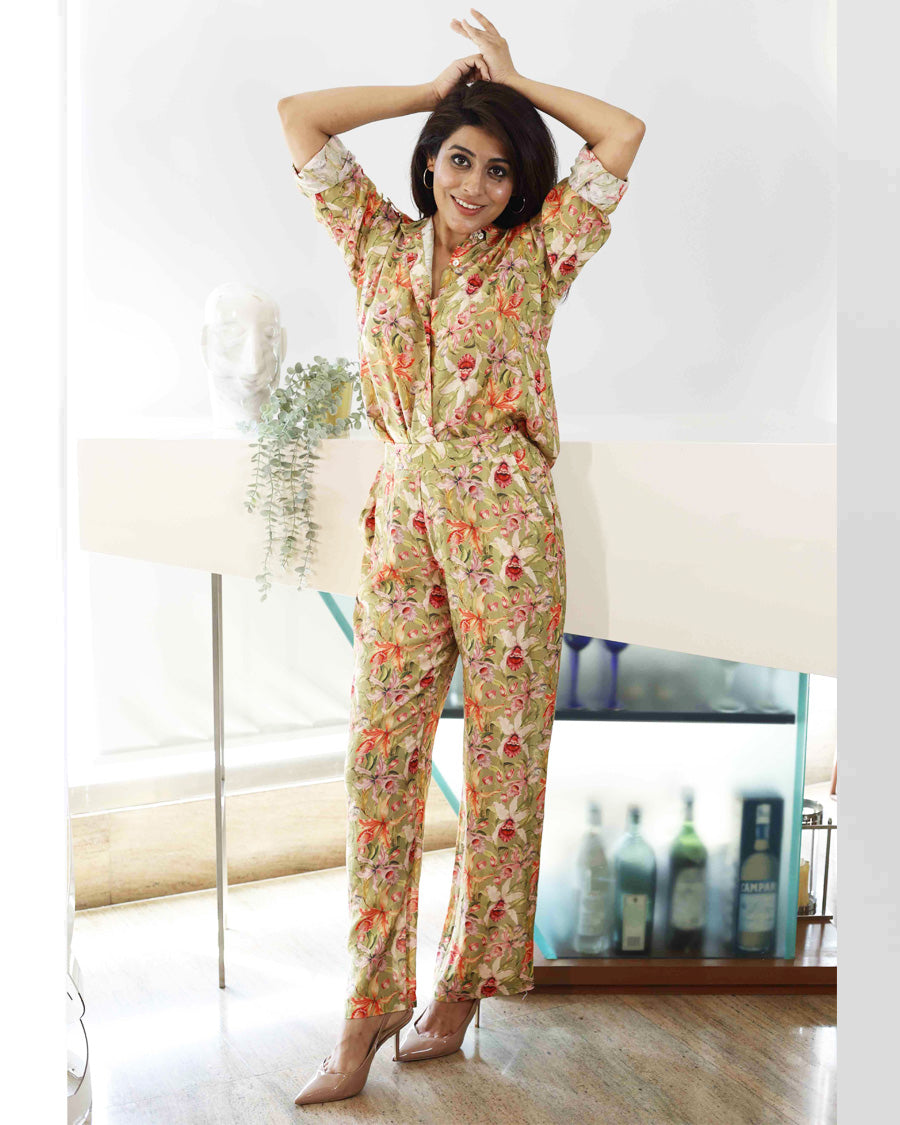 Flower coord set in Tropic