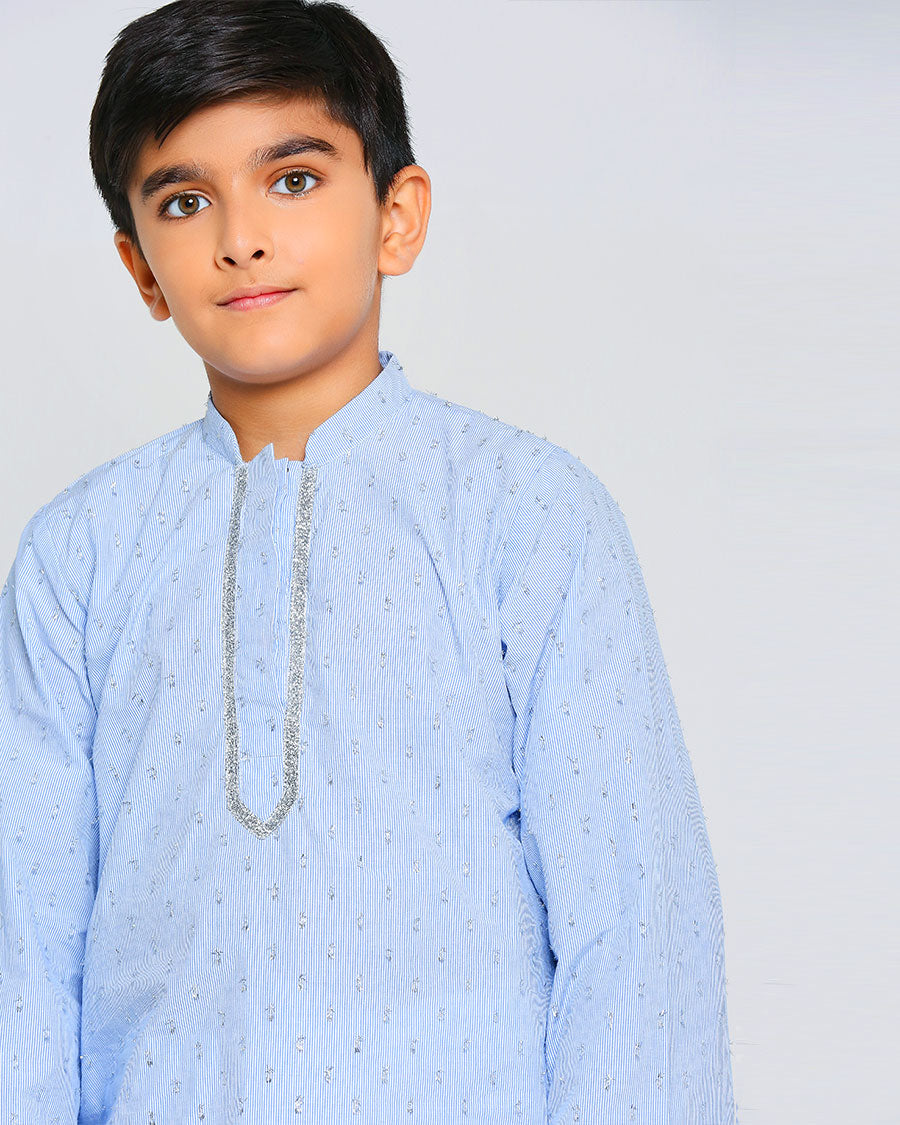 Miko Kurta in Silver Dotty