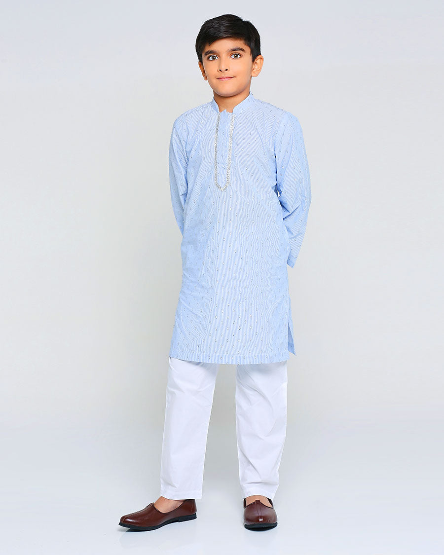 Miko Kurta in Silver Dotty