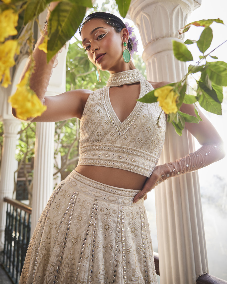 Shahi Dupatta in Ivory