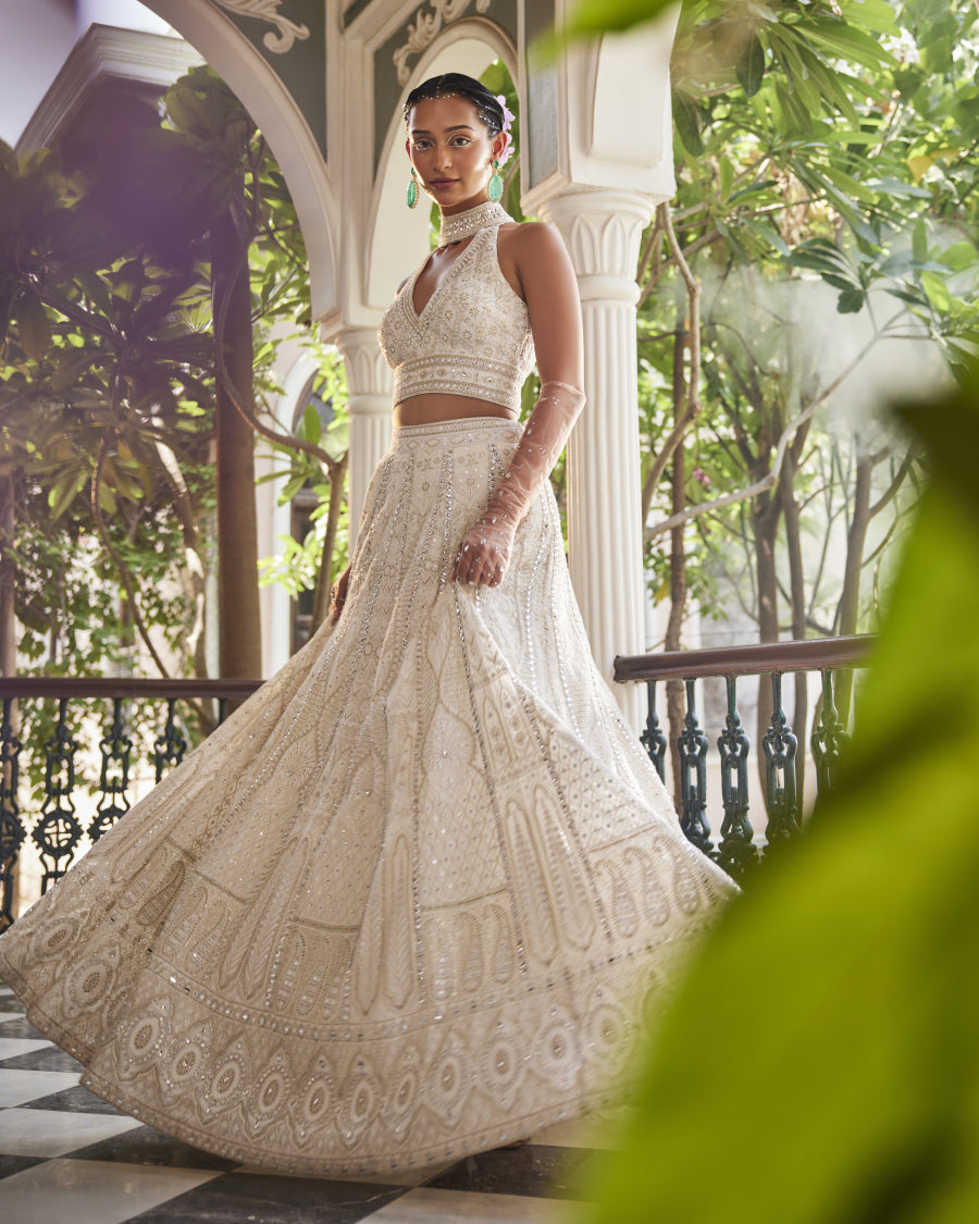 Shahi Dupatta in Ivory