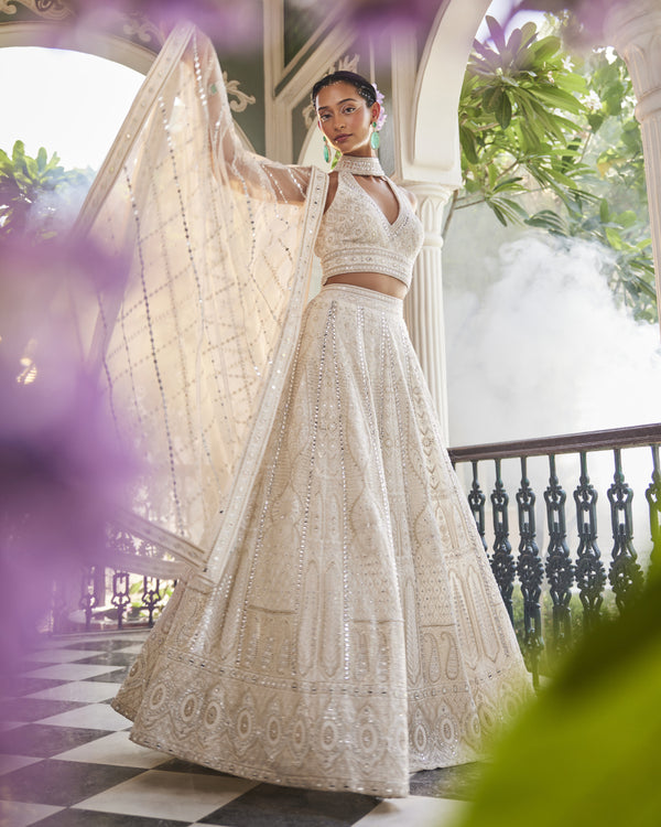 Shahi Dupatta in Ivory