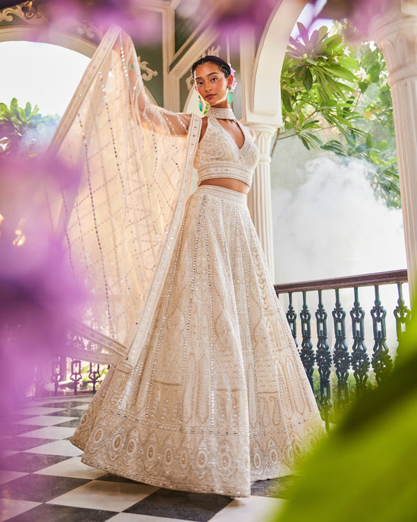 Shahi Lehenga Set in Ivory