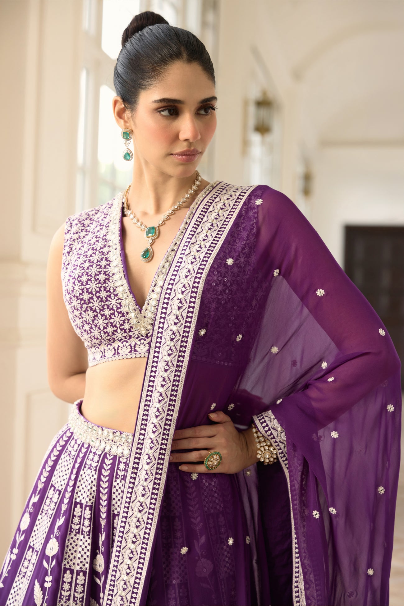 Alia Lehenga Set in Purple