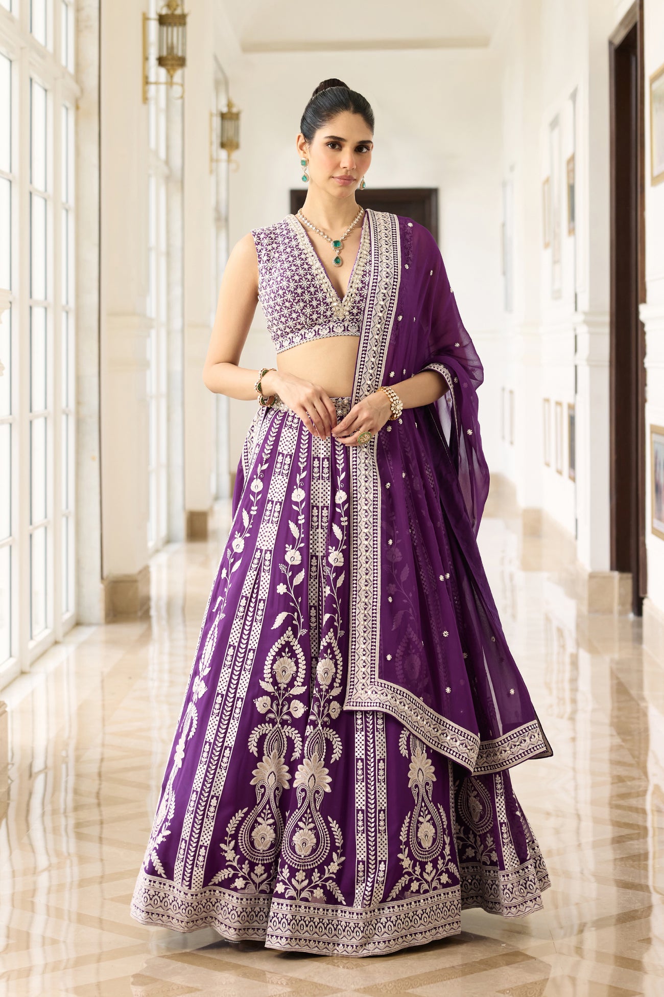 Alia Lehenga Set in Purple
