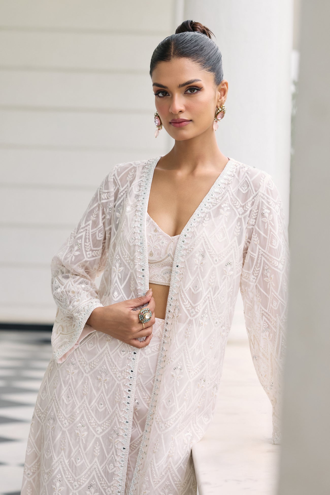 Anais Cape Set in Blush