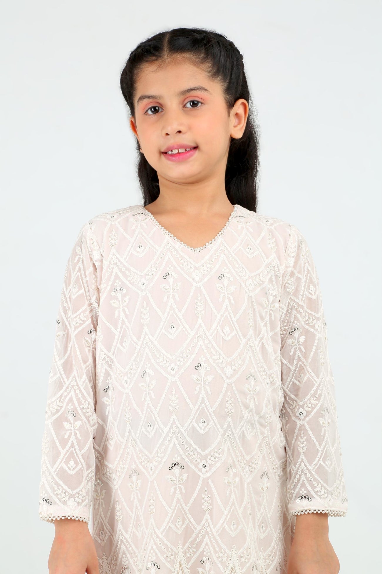 Kiara Slim Tunic Set in Blush