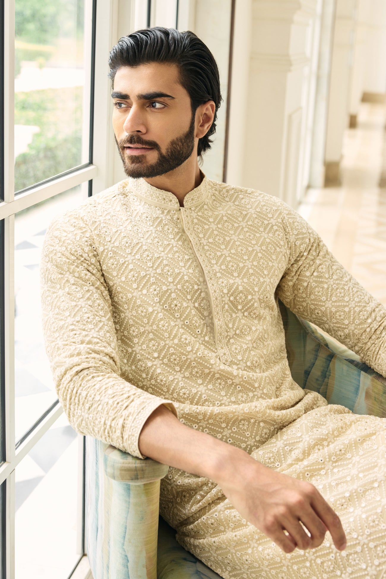 Luca Kurta in Champagne Lucknowi