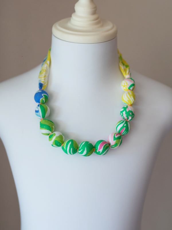 Pixie Bead Necklace in Multi Flower