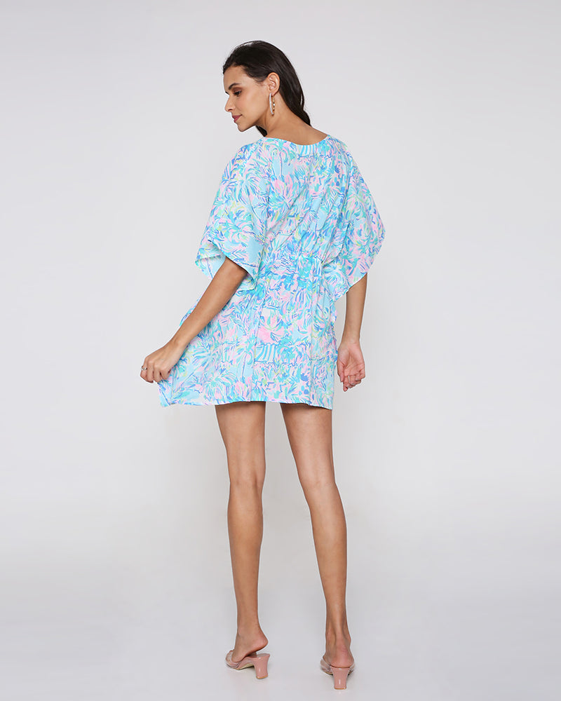 Bali cover-up in Blue Tropic
