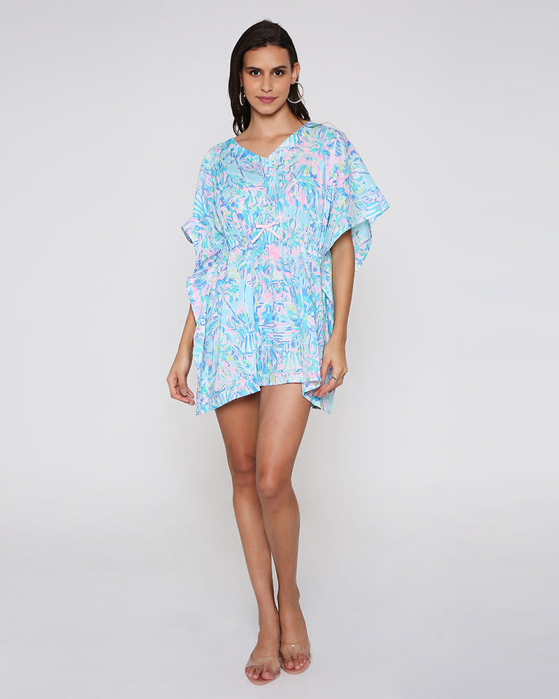 Bali cover-up in Blue Tropic